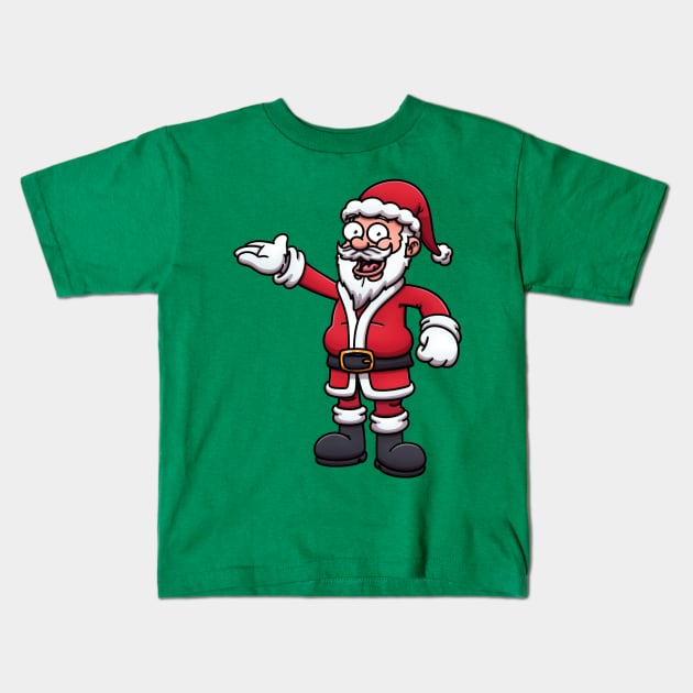 Friendly Santa Claus Kids T-Shirt by TheMaskedTooner